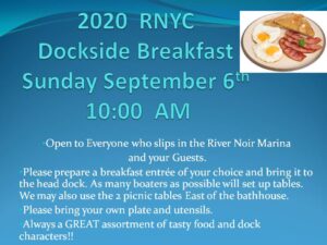 Dockside Breakfast @ River Noire Yacht Club